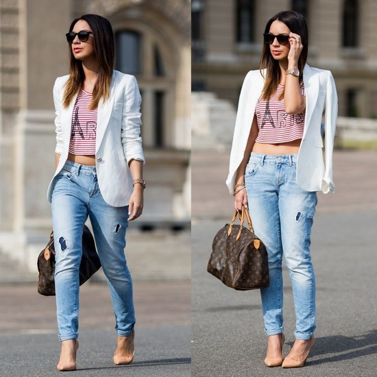 Áo lửng và áo khoác blazer: Sự kết hợp hoàn hảo cho mùa Thu ảnh 4