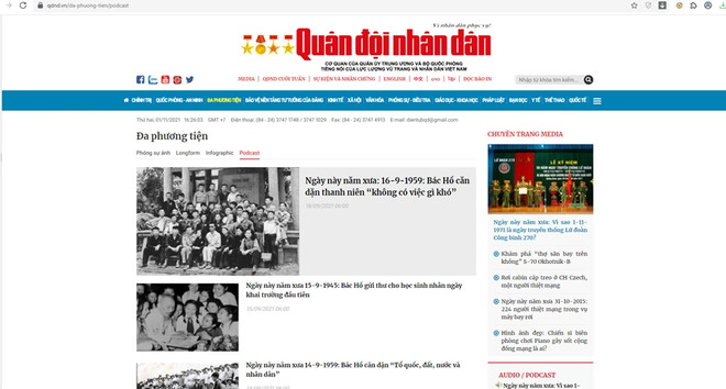 Podcast: Hướng đi chiến lược của Báo Quân đội nhân dân điện tử ảnh 1