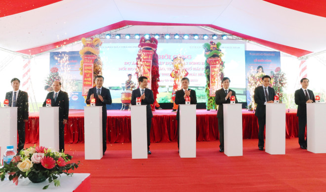 Khởi công xây dựng cầu sông Hóa nối Hải Phòng với Thái Bình ảnh 1