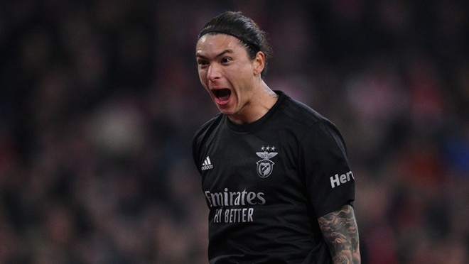 Darwin Nunez đưa Benfica vào tứ kết. (Nguồn: Getty Images) Atletico Madrid loại Manchester United khỏi Champions League ảnh 3