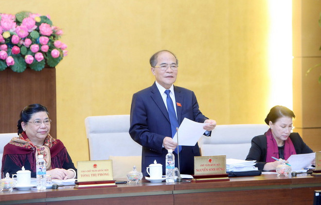 Bế mạc phiên họp thứ 46 Ủy ban Thường vụ Quốc hội khóa XIII ảnh 1