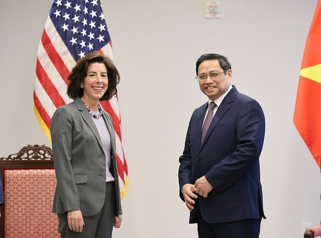Thủ tướng Phạm Minh Chính tiếp Bộ trưởng Thương mại Hoa Kỳ ảnh 4