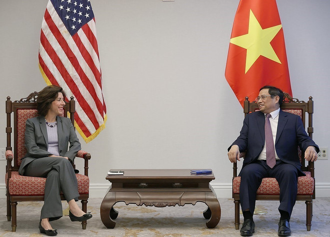 Thủ tướng Phạm Minh Chính tiếp Bộ trưởng Thương mại Hoa Kỳ ảnh 3