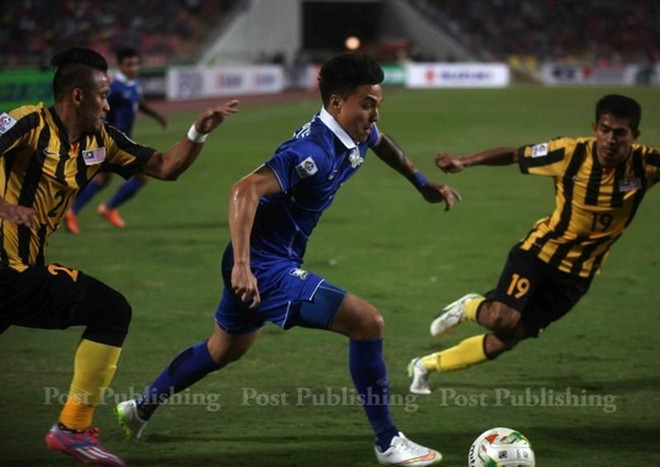 Cận cảnh pha phối hợp theo kiểu tiki-taka của cầu thủ Thái Lan ảnh 1