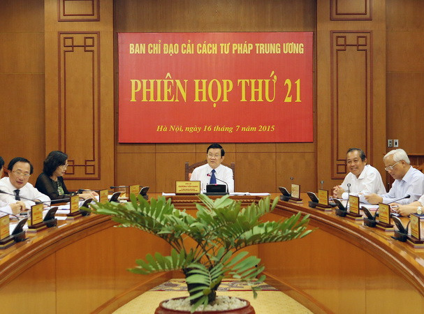 Phiên họp thứ 21 Ban Chỉ đạo Cải cách tư pháp Trung ương ảnh 1