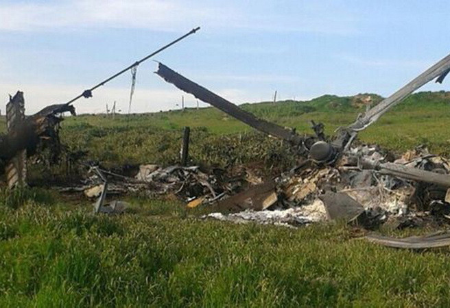 Cận cảnh máy bay chiến đấu Mi-24 của Azerbaijan bị bắn hạ ảnh 1