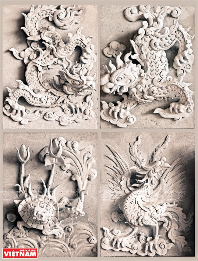 Độc đáo và tinh xảo nghệ thuật đắp phù điêu ở Thạch Xá ảnh 7