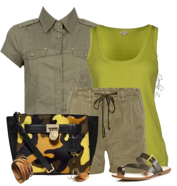 Những phong cách kết hợp quần soóc "quân sự" gợi cảm nhất ảnh 2