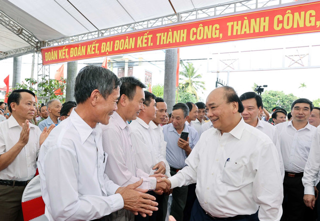 Thủ tướng dự Ngày hội Đại đoàn kết toàn dân tộc tại Hải Dương ảnh 1