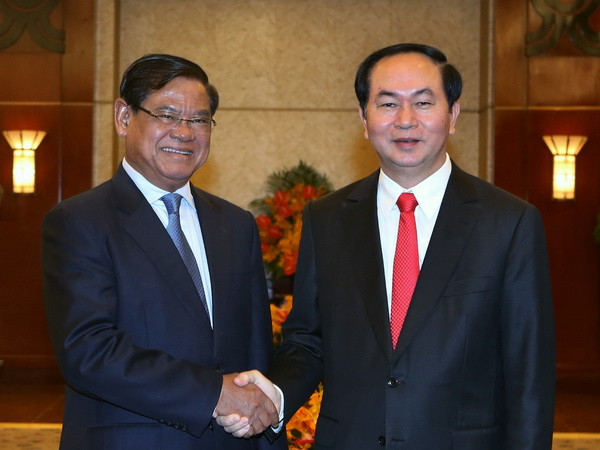 Chủ tịch nước Trần Đại Quang tiếp Phó Thủ tướng Campuchia ảnh 1
