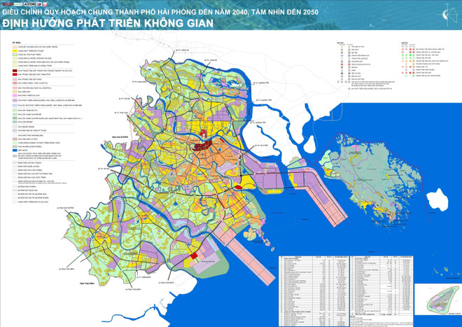 Điều chỉnh Quy hoạch chung thành phố Hải Phòng đến năm 2040, tầm nhìn đến năm 2050. (Ảnh: TTXVN phát) Điều chỉnh Quy hoạch chung thành phố Hải Phòng đến năm 2050 ảnh 1