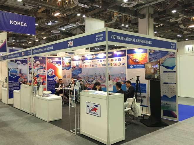 Vinalines tìm cơ hội ở Triển lãm hàng hải quốc tế tại Singapore ảnh 1