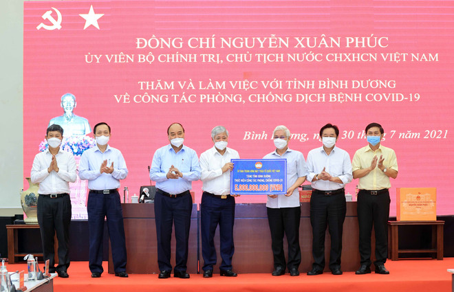 Chủ tịch nước: Bình Dương cần hạn chế ca nhiễm, không dẫn đến quá tải ảnh 3