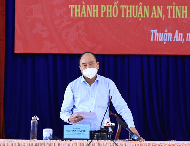 Chủ tịch nước: Bình Dương cần hạn chế ca nhiễm, không dẫn đến quá tải ảnh 1