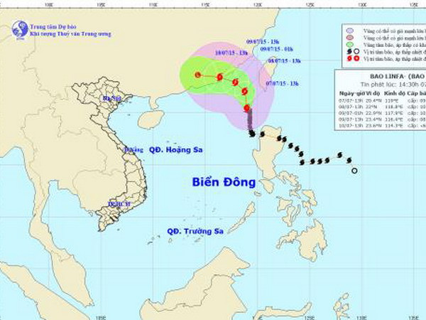 Bão số 2 di chuyển theo hướng Bắc và có khả năng mạnh thêm ảnh 1