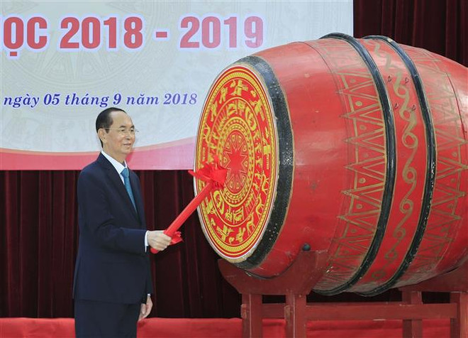 Chủ tịch nước dự khai giảng tại Trường Trung học phổ thông Chu Văn An ảnh 2