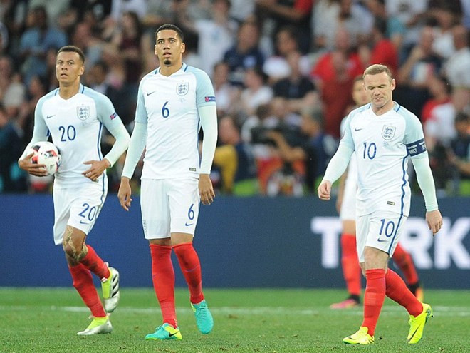 Đội tuyển Anh cay đắng chia tay Euro 2016. (Nguồn: DM) EURO 2016: Cuộc “cách mạng nửa vời” khiến tuyển Anh điêu đứng ảnh 1