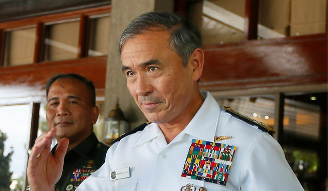 Tư lệnh Bộ chỉ huy Thái Bình Dương của Mỹ, Đô đốc Harry Harris. (Nguồn: AP) Đô đốc Mỹ Harris muốn Thái Lan phát huy vai trò trong khu vực ảnh 1