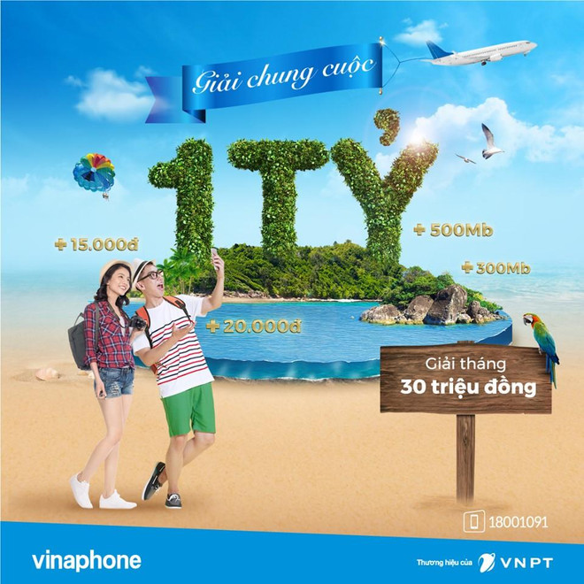 Đăng ký dịch vụ tiện ích, thuê bao VinaPhone có cơ hội trúng 1 tỷ đồng ảnh 1