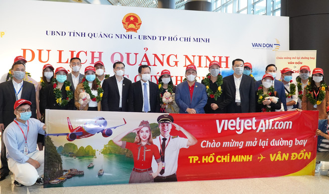 Hãng bay Vietjet 'xông đất' sân bay Vân Đồn sau khi mở cửa trở lại ảnh 1