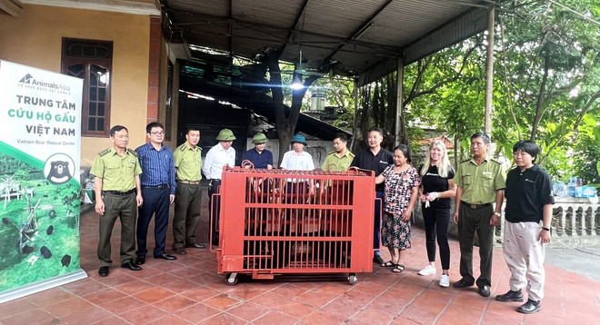 Cứu hộ cá thể gấu cuối cùng tại Hải Dương về ‘ngôi nhà gấu’ Việt Nam ảnh 4
