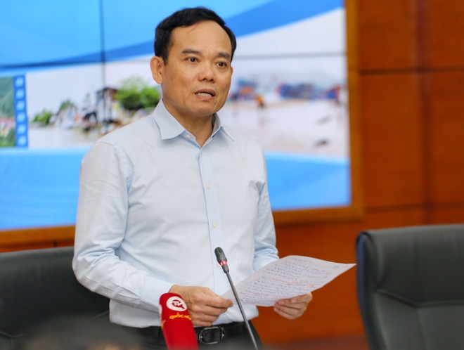 Phó Thủ tướng Trần Lưu Quang phát biểu. (Ảnh: Tuấn Đức/TTXVN) Phó Thủ tướng: Chuyển từ ứng phó sang chủ động phòng ngừa thiên tai ảnh 3