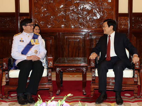 Chủ tịch nước Trương Tấn Sang tiếp các Đại sứ trình quốc thư ảnh 1