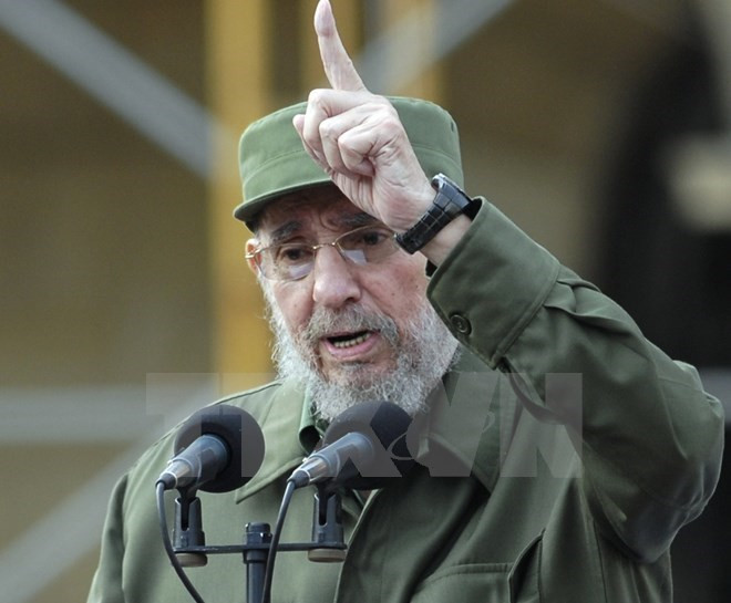 Lãnh đạo Cuba Fidel Castro. (Nguồn: THX/TTXVN) Thi hài lãnh tụ cách mạng Cuba Fidel Castro sẽ được hỏa táng ảnh 1