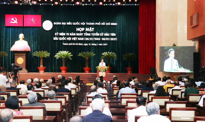 TP.HCM gặp mặt kỷ niệm 75 năm Ngày Tổng tuyển cử đầu tiên ảnh 2