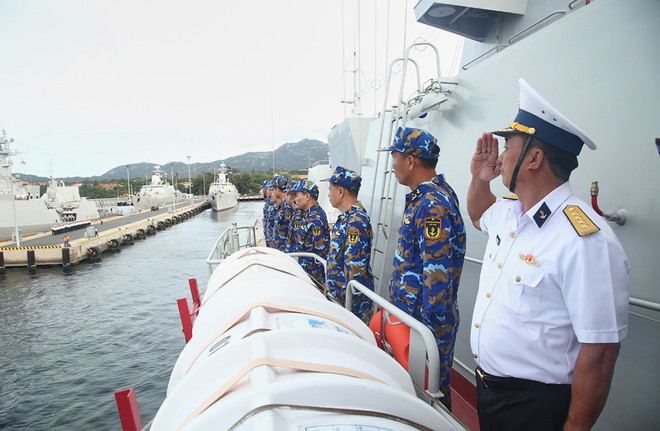 Tàu 016-Quang Trung tham gia Diễn tập 'Hòa bình hữu nghị 2023' ảnh 1