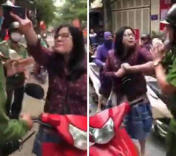 Hà Nội: Người phụ nữ tự xưng là công an, chống người thi hành công vụ ảnh 1