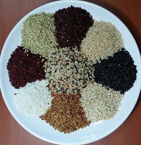 Sản phẩm gạo dinh dưỡng phối hợp màu sắc sinh động của lão nông Sang Hoon Lee. (Ảnh: Ông Lee cung cấp) Gìn giữ hạt giống trước sự thâm nhập của thực phẩm biến đổi gen ảnh 4