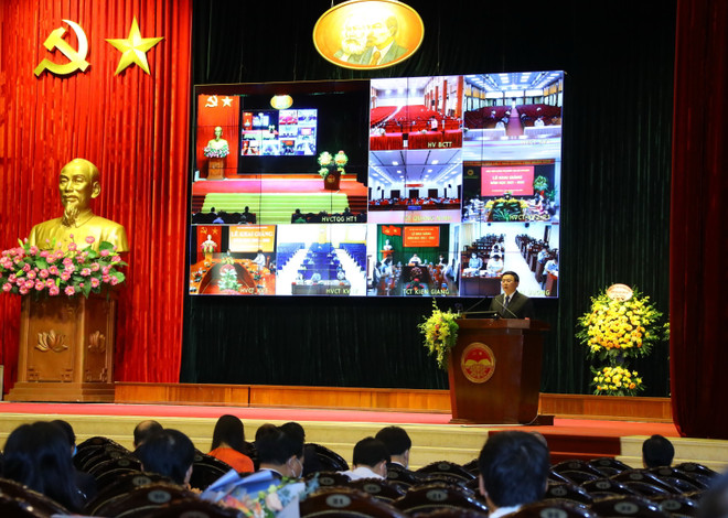 Học viện Chính trị quốc gia Hồ Chí Minh khai giảng năm học 2021-2022 ảnh 1