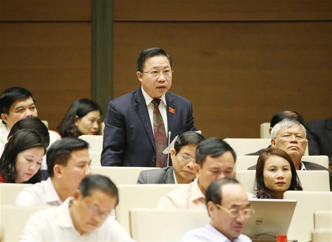 Đại biểu Quốc hội tỉnh Bến Tre Lưu Bình Nhưỡng. (Ảnh: Phương Hoa/TTXVN) Sớm ban hành quy chuẩn quy định rõ ràng loại hình condotel ảnh 1