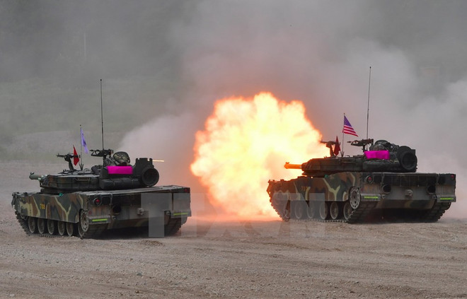 [Video] 1.300 lính thủy quân lục chiến Hàn-Mỹ tập trận phối hợp ảnh 1