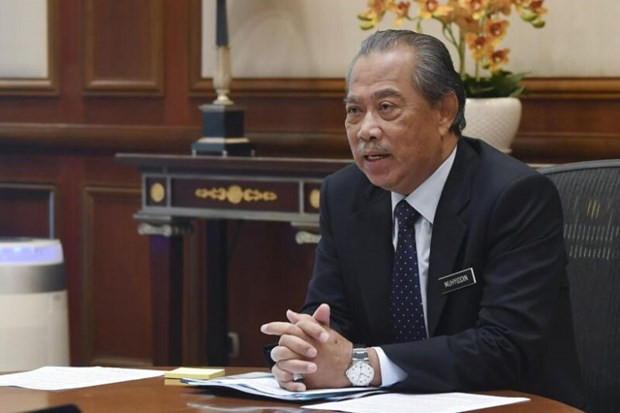Thủ tướng Malaysia Muhyiddin Yassin. (Ảnh: The Straits Times) Malaysia: Nỗ lực phục hồi kinh tế đối mặt với trở lực chính trị ảnh 1