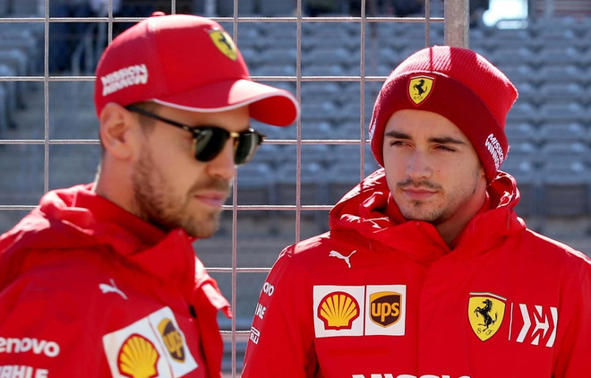 Sebastian Vettel và Charles Leclerc. (Nguồn: Getty Images) Khởi đầu mùa giải F1 2020: Thảm họa của đội đua Ferrari ảnh 1