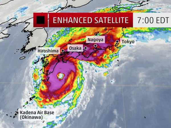 Bão Phanfone sẽ đổ bộ vào miền Tây Nhật Bản trong đêm 5/10 ảnh 1