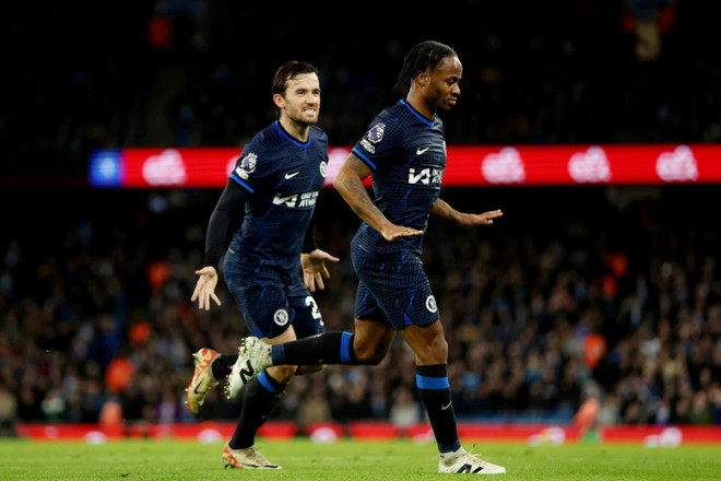 Sterling ghi bàn khiến Manchester City phải chia điểm. (Nguồn: Chelsea FC) sterling-1802.jpg