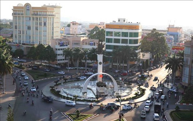 Một góc trung tâm thành phố Buôn Ma Thuột. (Ảnh: Phạm Cường/TTXVN) Tin Buôn Ma Thuột loại một số dự án thu hút đầu tư là không chính xác ảnh 1
