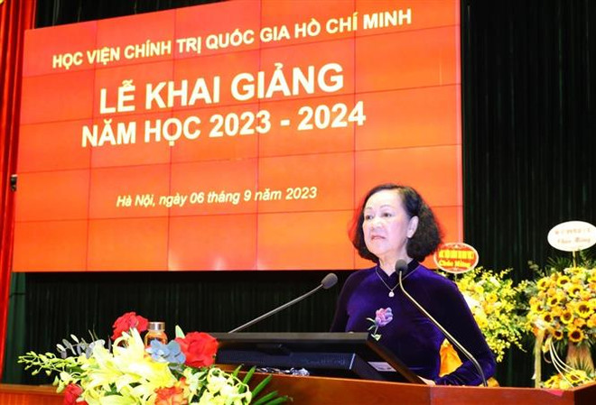 Học viện Chính trị Quốc gia Hồ Chí Minh khai giảng năm học 2023-2024 ảnh 3