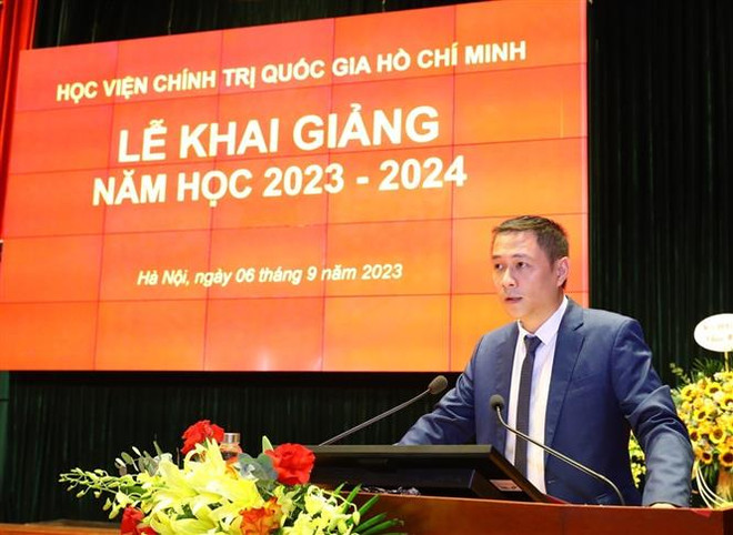 Học viện Chính trị Quốc gia Hồ Chí Minh khai giảng năm học 2023-2024 ảnh 4