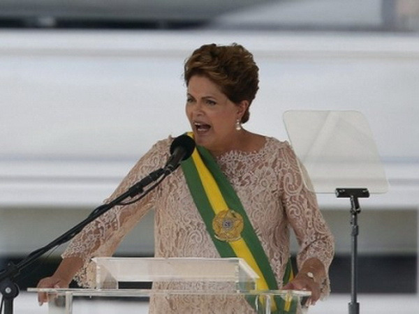 Tổng thống Brazil Dilma Rousseff tuyên thệ nhậm chức nhiệm kỳ 2 ảnh 1