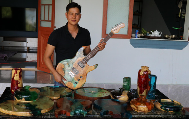 Gia Lai: Đam mê nghệ thuật Wood Resin của chàng trai phố núi ảnh 3