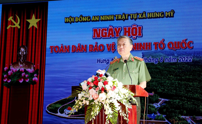 Bộ trưởng Tô Lâm dự Ngày hội toàn dân bảo vệ an ninh Tổ quốc ở Cà Mau ảnh 1