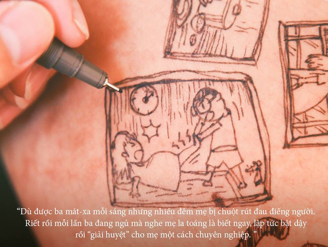 Ngắm bộ ảnh độc đáo "Ba kể con nghe" vẽ trên bụng bầu của vợ ảnh 14