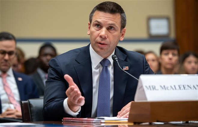 Bộ trưởng An ninh Nội địa Mỹ Kevin McAleenan. (Ảnh: AFP/TTXVN) Mỹ: Quyền Bộ trưởng An ninh nội địa Kevin McAleenan từ chức ảnh 1