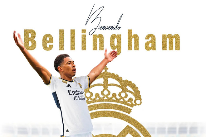 Bellingham đã là cầu thủ của Real Madrid. (Nguồn: Real Madrid) Real Madrid chính thức chiêu mộ thành công 'bom tấn' Bellingham ảnh 1