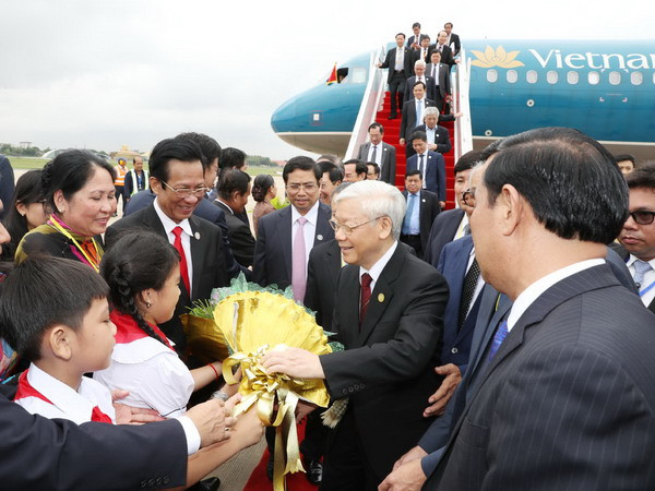 Lễ đón chính thức Tổng Bí thư Nguyễn Phú Trọng tại Campuchia ảnh 1