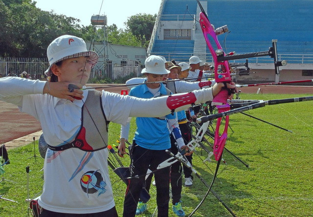Giải bắn cung Đại hội TDTT đồng bằng sông Cửu Long năm 2015 ảnh 1